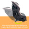Baby Trend Trooper SLIM 3-in-1 Convertible Car Seat rear facing recline flip foot allow seat to get a great installation