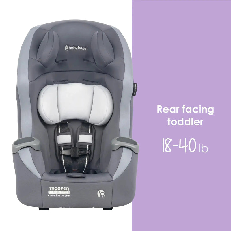 Baby Trend Trooper SLIM 3-in-1 Convertible Car Seat rear facing toddler