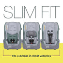 Load image into gallery viewer, Slim fit, fits 3 across in most vehicles of the Baby Trend Trooper 3-in-1 Convertible Car Seat