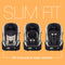Baby Trend Trooper SLIM 3-in-1 Convertible Car Seat fits 3 across in most cars