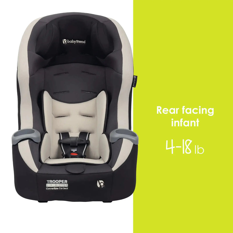 Baby Trend Trooper SLIM 3-in-1 Convertible Car Seat rear facing infant