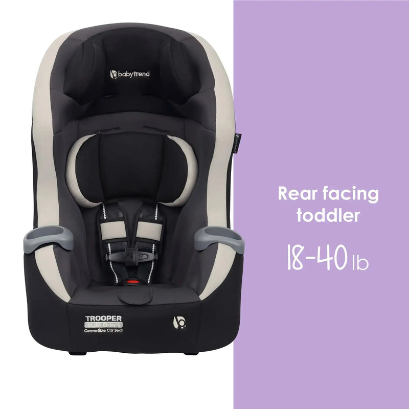 Baby Trend Trooper SLIM 3-in-1 Convertible Car Seat rear facing toddler