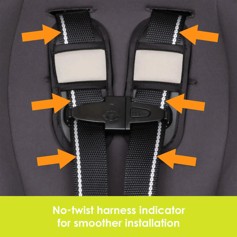 Baby Trend Trooper SLIM 3-in-1 Convertible Car Seat  no-twist harness indicator