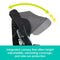 Integrated canopy that offers height adjustability on the Baby Trend Cover Me 4-in-1 Convertible Car Seat 