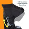 Baby Trend Cover Me 4-in-1 Convertible Car Seat built-in canopy track adjusts to 5-positions