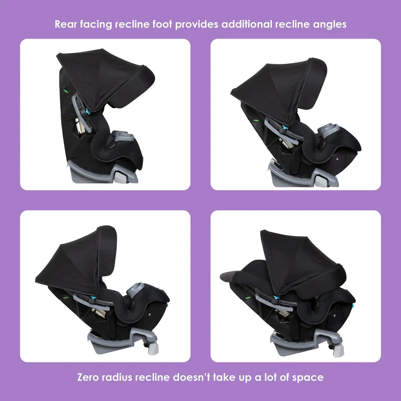 Baby Trend Cover Me 4-in-1 Convertible Car Seat rear facing reclining foot