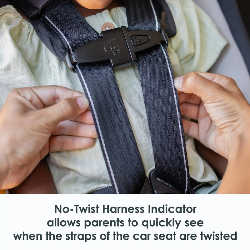 Baby Trend Cover Me 4-in-1 Convertible Car Seat no twist harness indicator