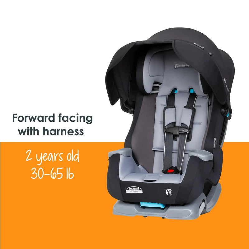 Baby Trend Cover Me 4-in-1 Convertible Car Seat forward facing with harness