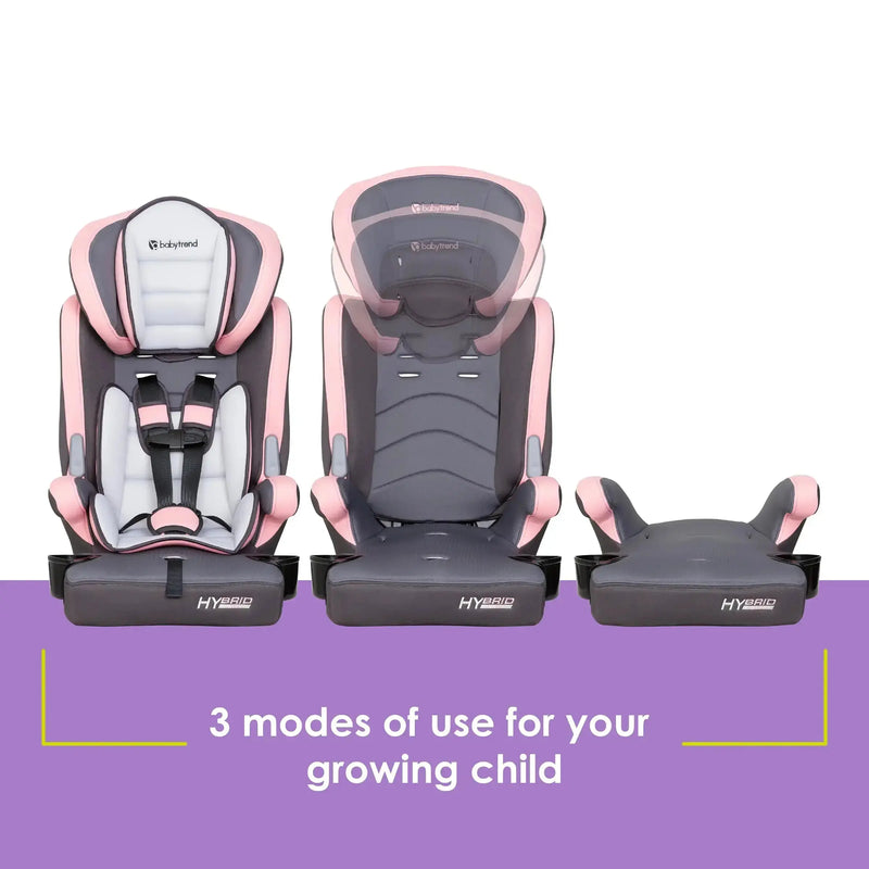 Baby Trend Hybrid 3-in-1 Combination Booster Car Seat 3 modes of use
