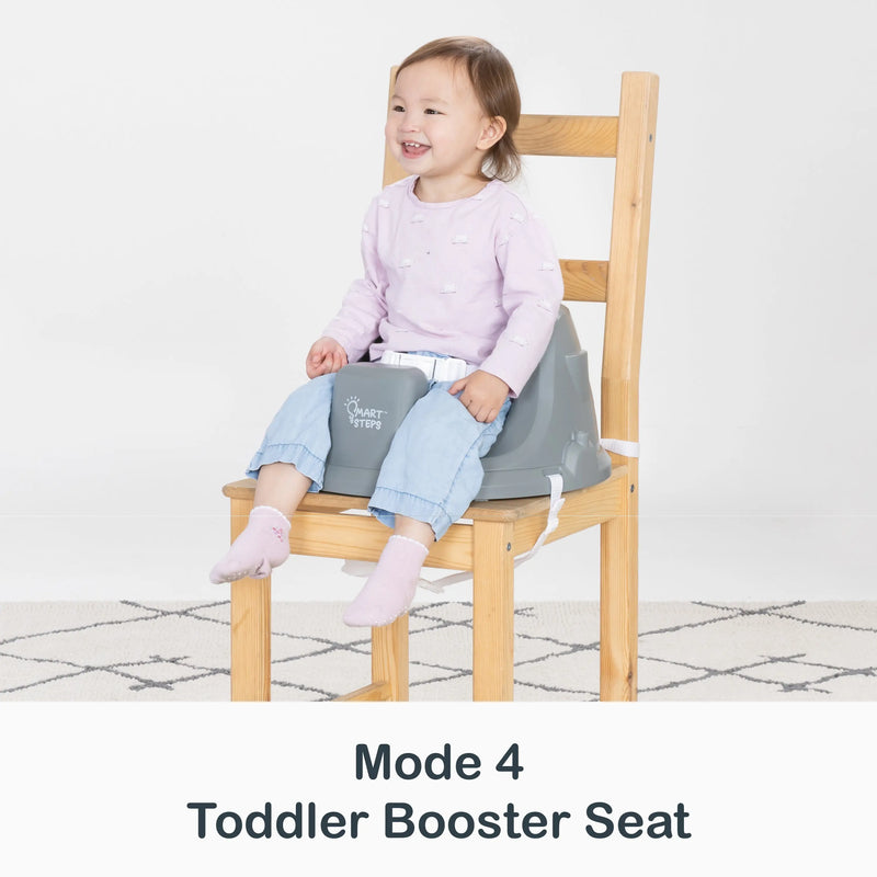 Toddler booster seat mode of the Smart Steps by Baby Trend Explore N’ Play 5-in-1 Activity to Booster Seat