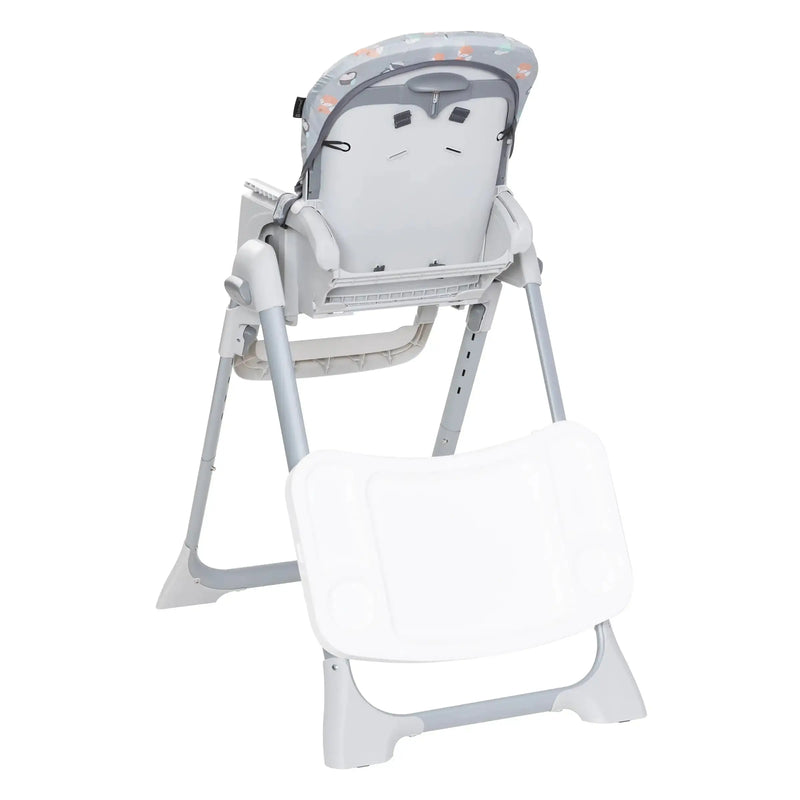 Baby Trend Sit Right 2.0 3-in-1 High Chair tray storage in the rear