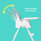 Baby Trend Adapt 4-in-1 High Chair three position seat recline