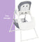 Baby Trend Flat Fold High Chair tray storage