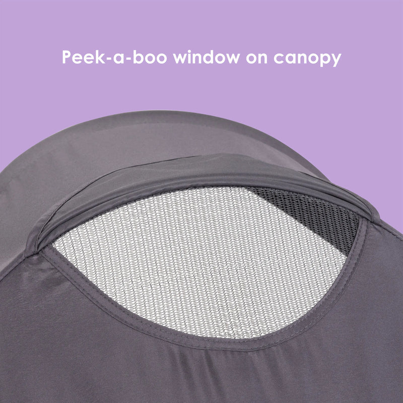Baby Trend XCEL-R8 PLUS Jogger Stroller with LED peek-a-boo window on canopy