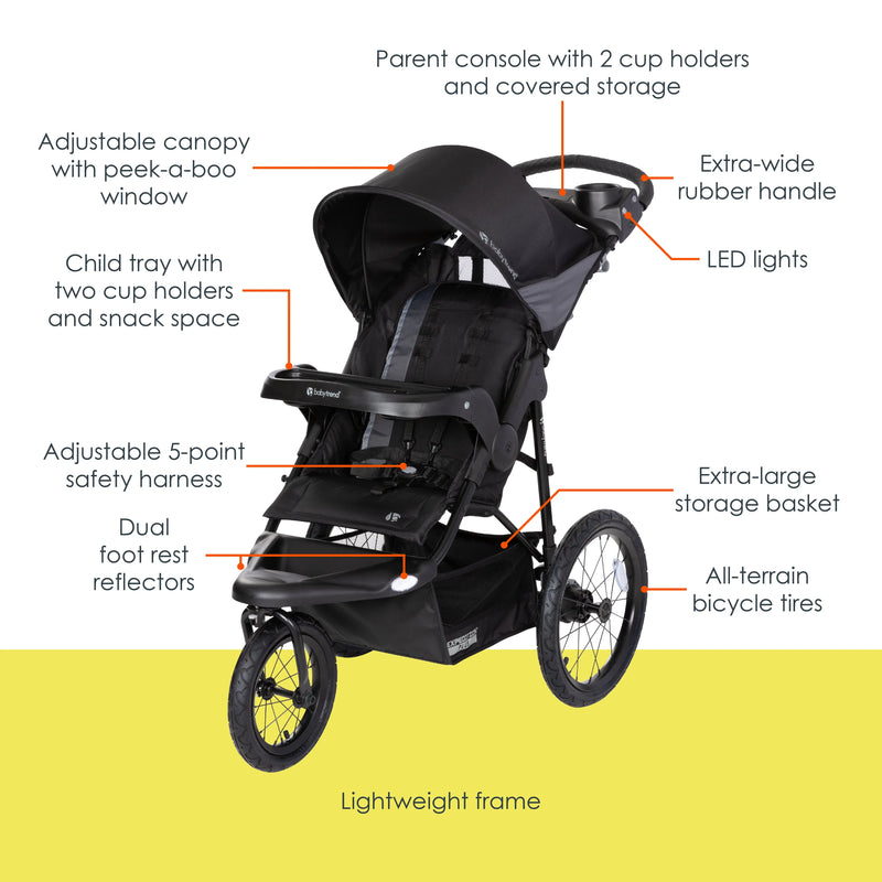 Expedition® PLUS Jogger with LED Safety Light in Madrid Black (Target Exclusive)