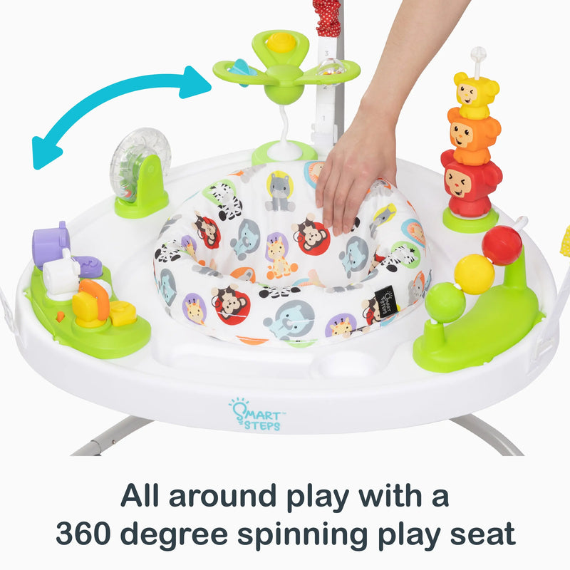 All around play with a 360 degree spinning play seat from the Smart Steps My First Jumper