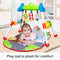 Play mat is plush for comfort from the Smart Steps by Baby Trend, Jammin’ Gym with Play Mat