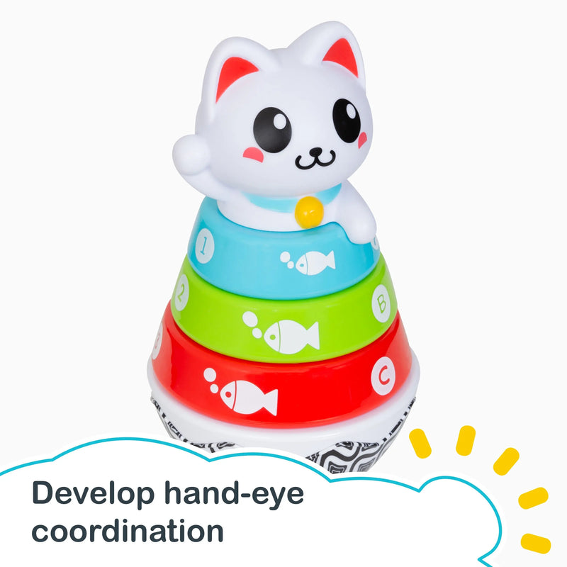 Develop hand-eye  coordination with Smart Steps Stack-a-Cat