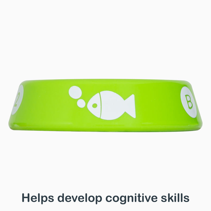 Helps develop cognitive skills with Smart Steps Stack-a-Cat