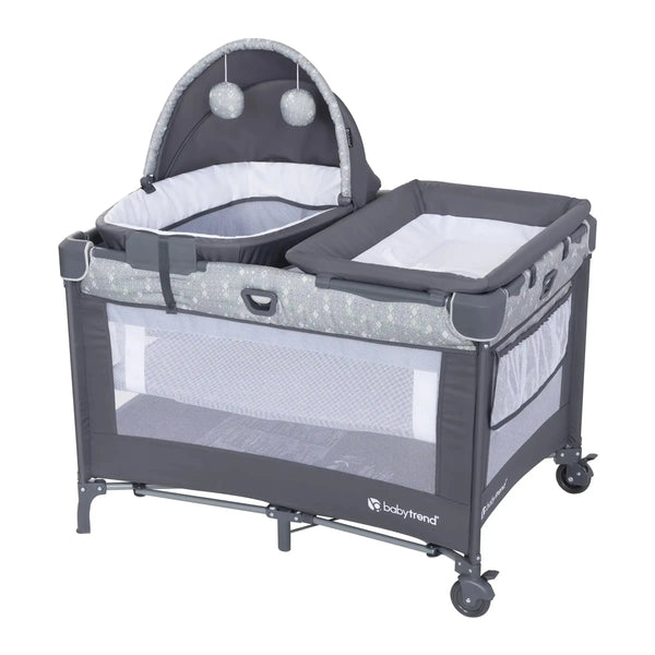 Baby Trend Nursery Suite Playard with Portable Cradle & Flip Over Changer