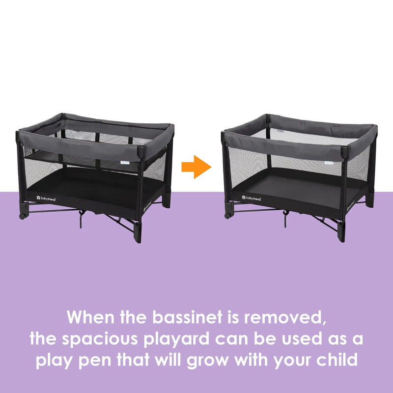 Baby Trend Comet Stellar 3-in-1 Quick-Fold Playard spacious playard can be used as play pen that will grow with your child 