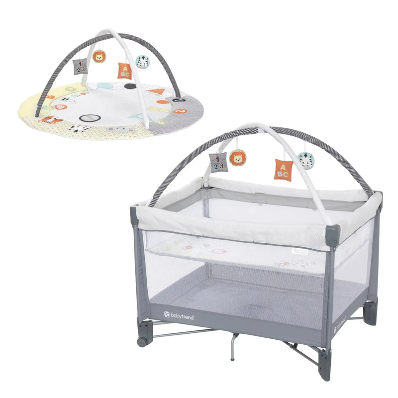 Baby Trend Play Suite 3-in-1 Quick-Fold Playard with Baby Gym