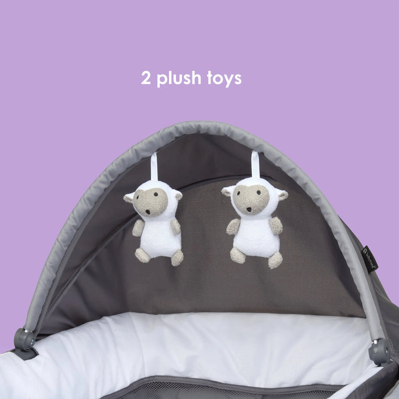 Simply Smart 2.0 Nursery Center Playard with Napper, Changer, Bassinet and Travel Bag in Shale Grey (Walmart Exclusive)