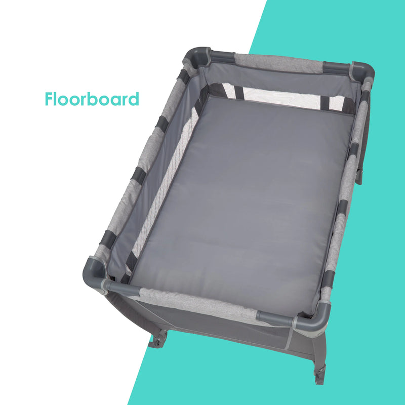 Simply Smart 2.0 Nursery Center Playard with Napper, Changer, Bassinet and Travel Bag in Shale Grey (Walmart Exclusive)