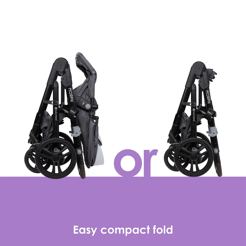 Baby Trend Morph Single to Double Modular Stroller easy compact fold
