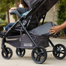 Load image into gallery viewer, Extra large storage basket with rear access from the Baby Trend Passport Carriage Stroller