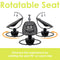 Baby Trend NuMotion Infinity Swing enhance the experience by rotating the seat 90 degree on each side
