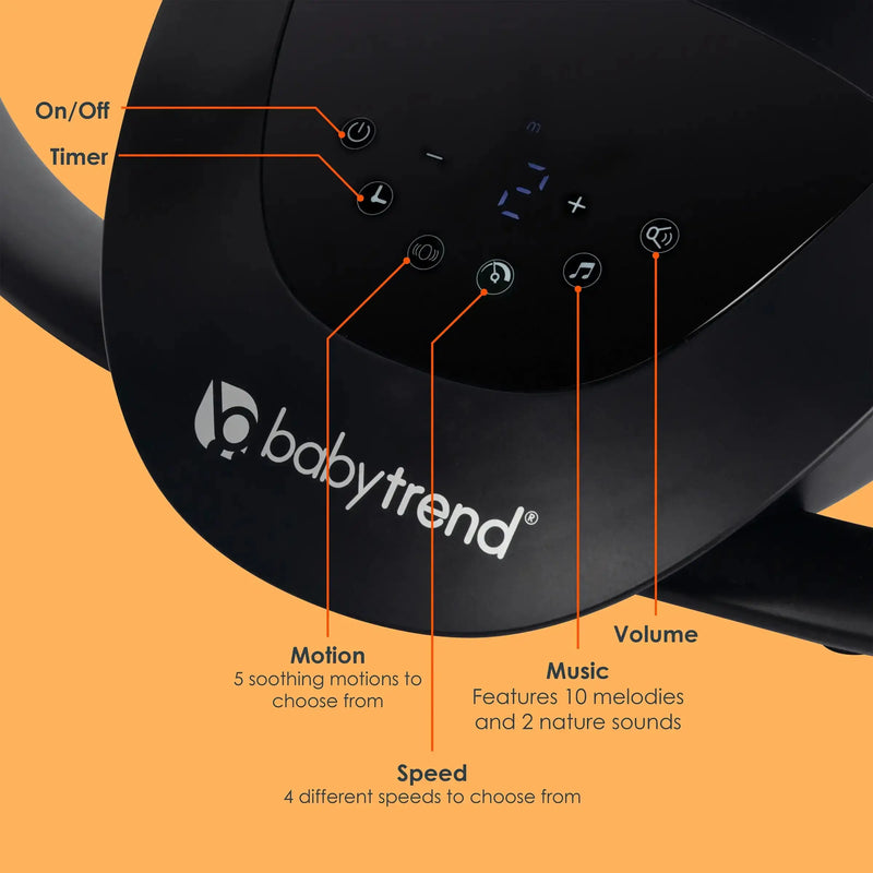 Baby Trend NuMotion Infinity Swing feature call out