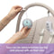 Baby Trend Sit N' Sway Portable Swing toys can be detached from the toy bar
