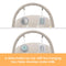 Baby Trend Sit N' Sway Portable Swing detachable toy bar with two hanging toys