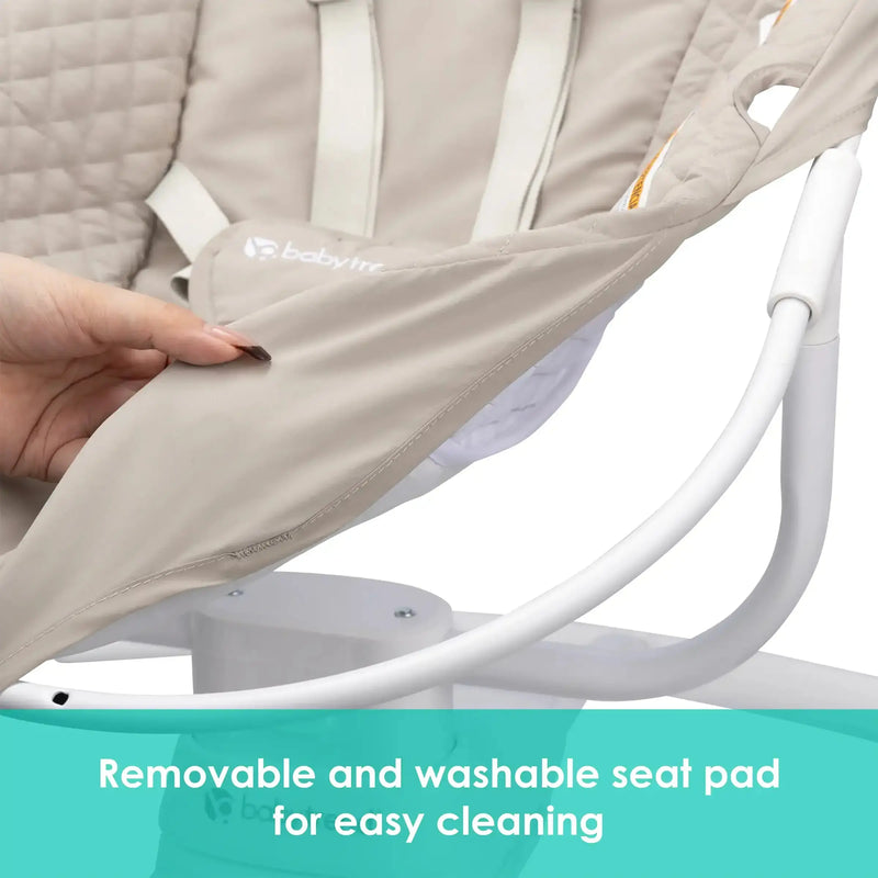 Baby Trend Sit N' Sway Portable Swing removable and washable seat pad 