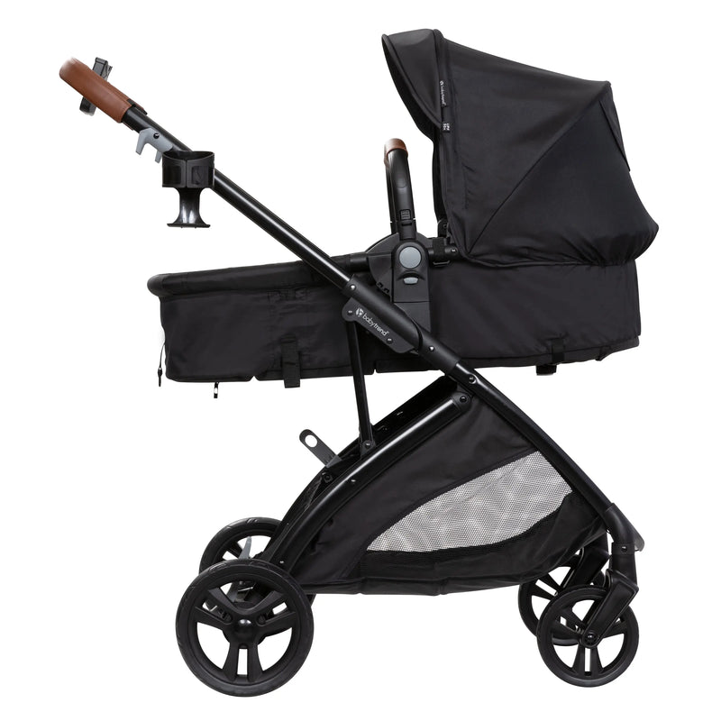 Baby Trend Passport Switch 6-in-1 Modular Stroller converts into bassinet mode parent facing