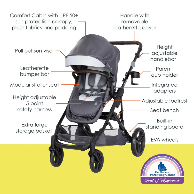 Baby Trend Morph Single to Double Modular Stroller