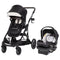 Morph Single to Double Modular Stroller Travel System with EZ-Lift™ PLUS Infant Car Seat in Madrid Tan (International)