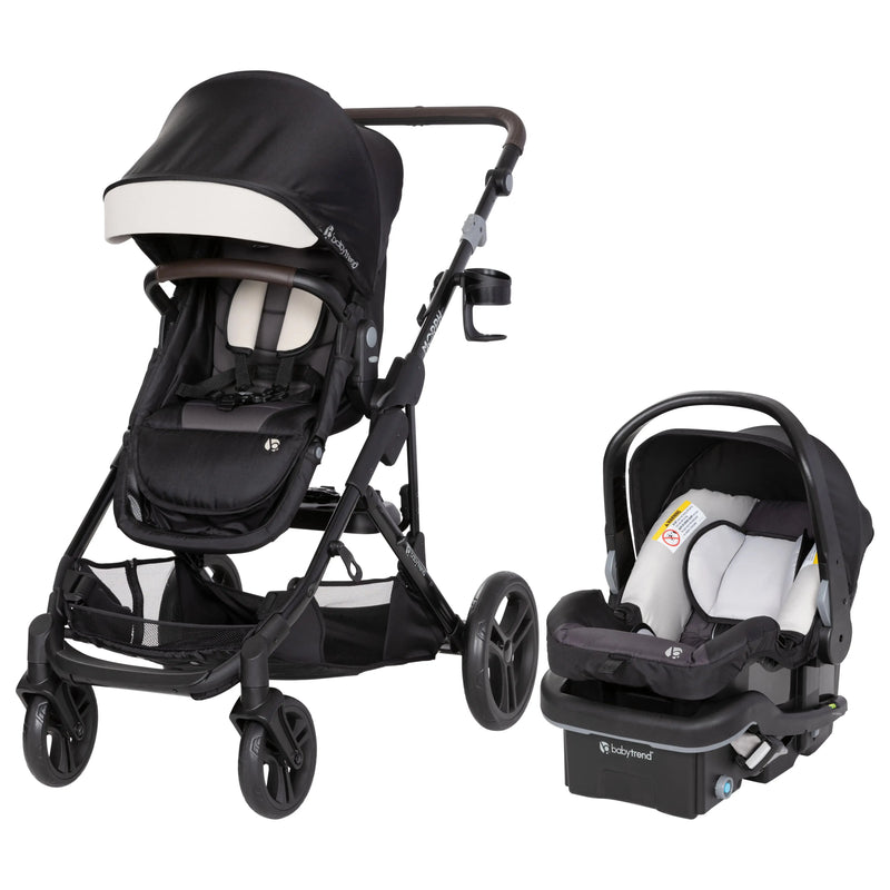 Morph Single to Double Modular Stroller Travel System with EZ-Lift™ PLUS Infant Car Seat in Madrid Tan (International)