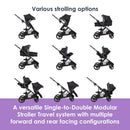 Load image into gallery viewer, Morph Single to Double Modular Stroller Travel System with EZ-Lift™ PLUS Infant Car Seat in Madrid Tan (International)