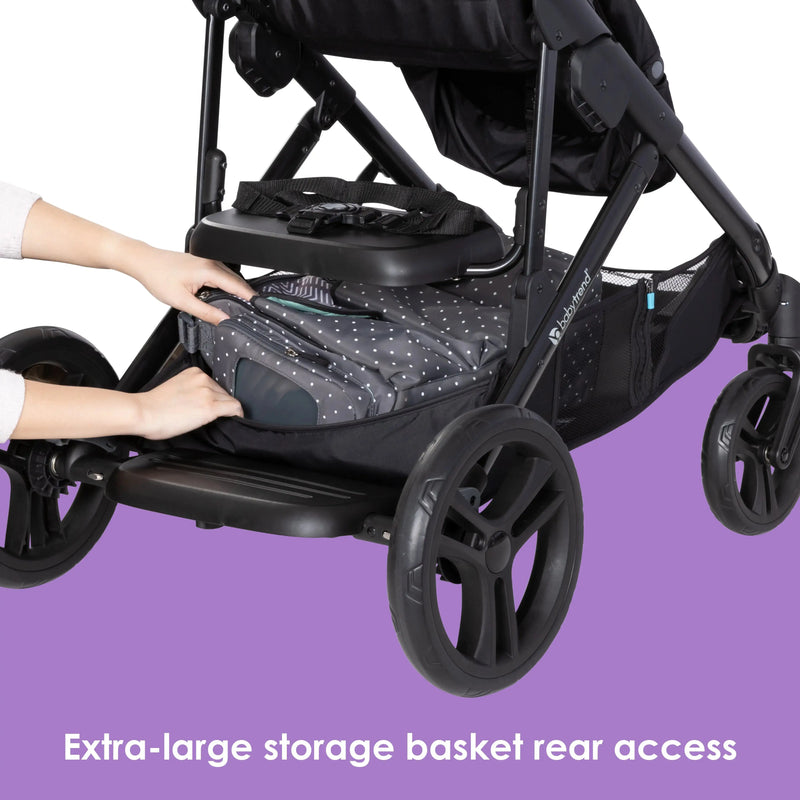 Morph Single to Double Modular Stroller Travel System with EZ-Lift™ PLUS Infant Car Seat in Madrid Tan (International)
