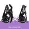 Morph Single to Double Modular Stroller Travel System with EZ-Lift™ PLUS Infant Car Seat in Madrid Tan (International)