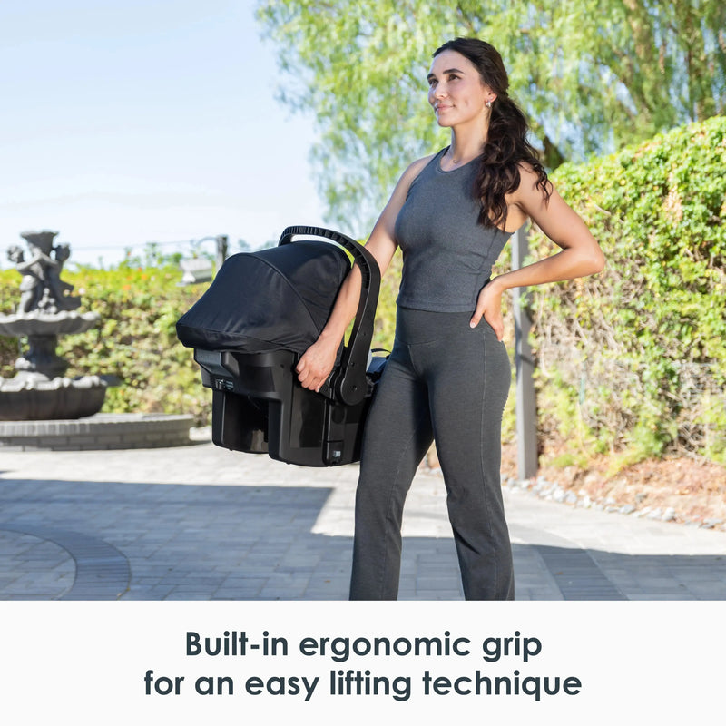 Morph Single to Double Modular Stroller Travel System with EZ-Lift™ PLUS Infant Car Seat in Madrid Tan (International)