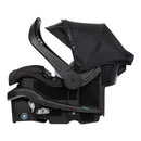 Load image into gallery viewer, Side view of the Baby Trend EZ-Lift 35 PLUS Infant Car Seat with handle rotated forward as a anti-rebound bar