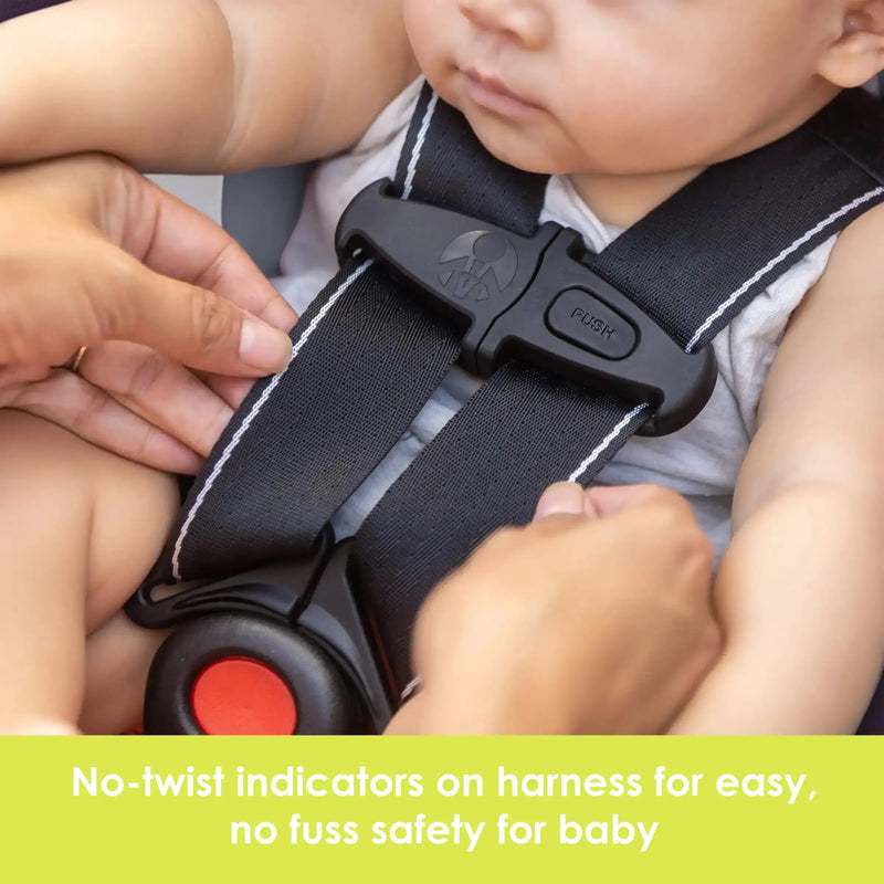 Baby Trend Secure-Lift Infant Car Seat no twist indicators on harness