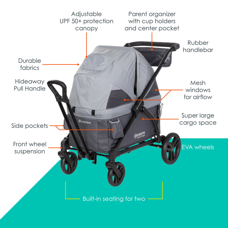 Navigator 2-in-1 Stroller Wagon - Madrid Grey (Target Exclusive)