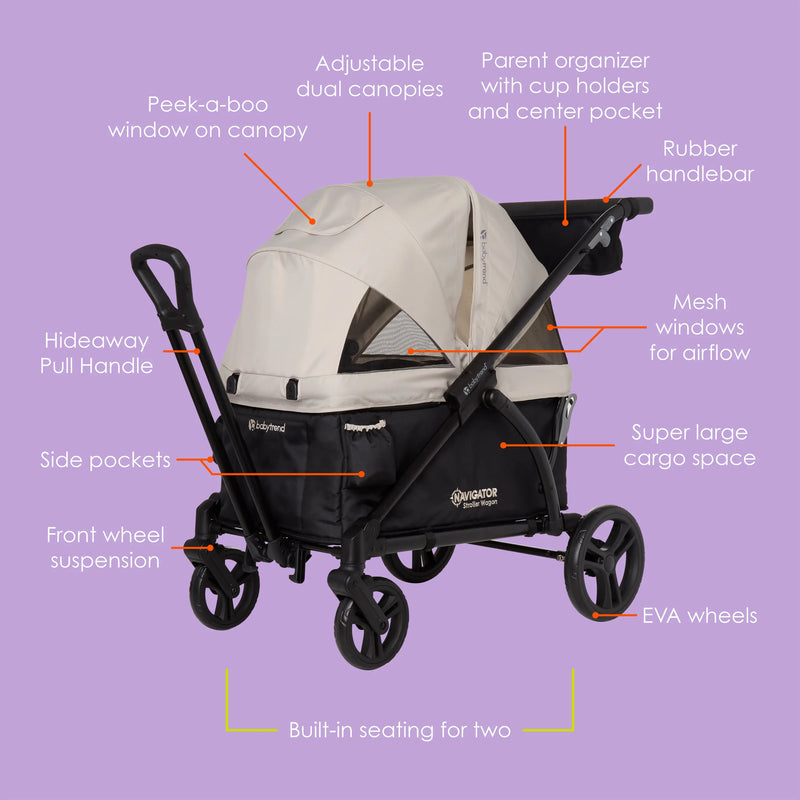 Navigator® 2-in-1 Stroller Wagon in Desert Tan (Walmart Exclusive)