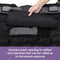 Baby Trend Quest 3-in-1 Stroller Wagon includes mesh opening for airflow and side flaps that can be rolled up