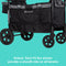 Baby Trend Quest 3-in-1 Stroller Wagon robust thick PU tire wheels