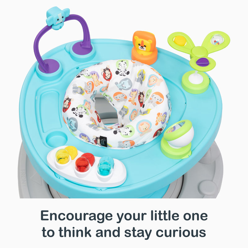 Encourage your little one to think and stay curious of the Smart Steps Bounce N' Glide 3-in-1 Activity Center Walker